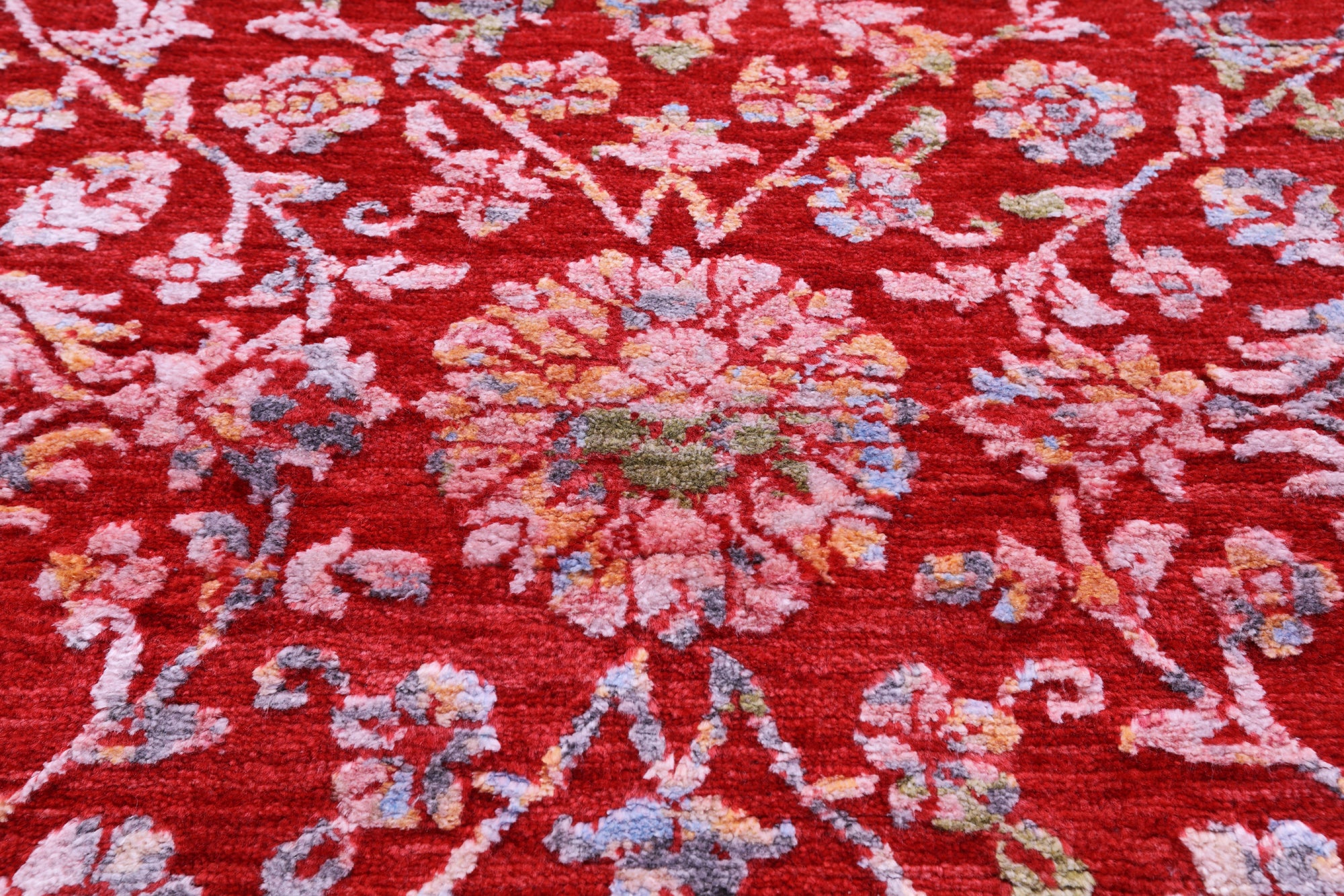 SUPER SALE Red Persian Hand Knotted Wool Rug - 8' 0" X 10' 0"