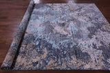 SUPER SALE Contemporary Hand Knotted Wool & Silk Rug - 7' 9" X 10' 2"