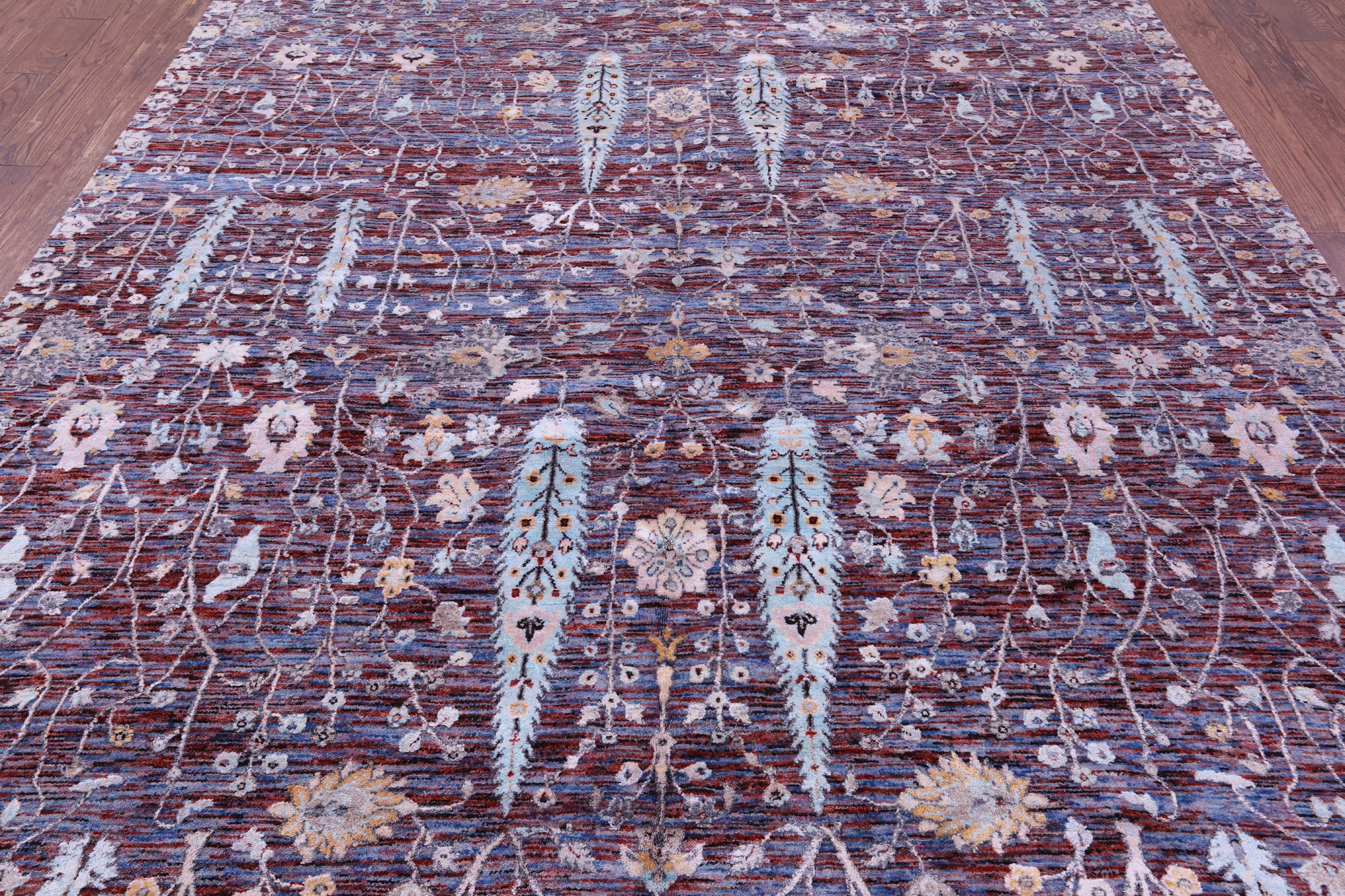 Persian Ziegler Hand Knotted Wool & Silk Rug - 8' 0" X 10' 0"