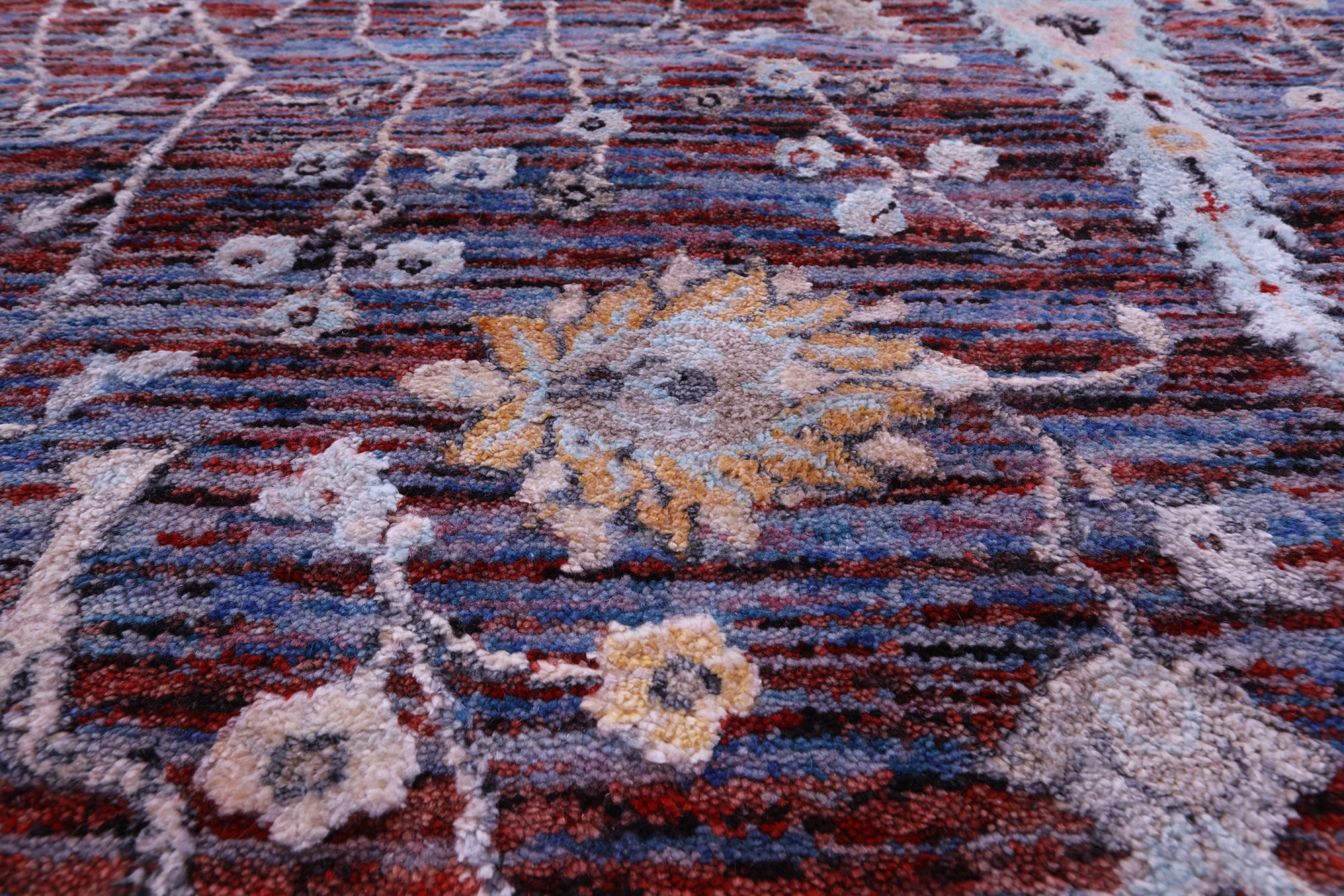Persian Ziegler Hand Knotted Wool & Silk Rug - 8' 0" X 10' 0"