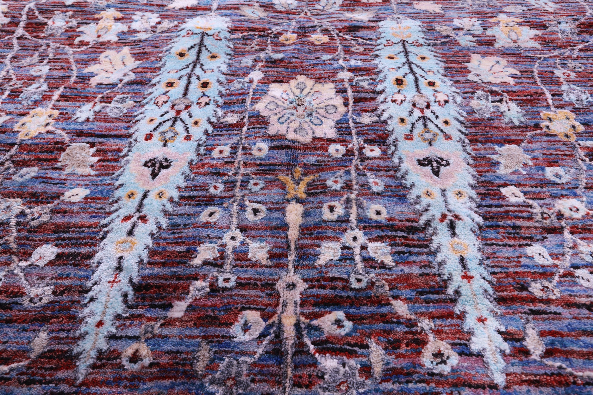 Persian Ziegler Hand Knotted Wool & Silk Rug - 8' 0" X 10' 0"