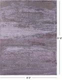 SUPER SALE Contemporary Hand Knotted Wool & Silk Rug - 9' 0" X 11' 6"