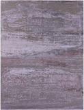 SUPER SALE Contemporary Hand Knotted Wool & Silk Rug - 9' 0" X 11' 6"
