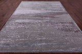 SUPER SALE Contemporary Hand Knotted Wool & Silk Rug - 9' 0" X 11' 6"