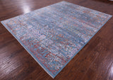SUPER SALE Persian Hand Knotted Wool & Silk Rug - 8' 1" X 10' 1"