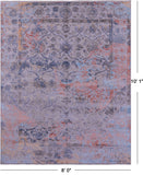 SUPER SALE Persian Hand Knotted Wool & Silk Rug - 8' 0" X 10' 1"