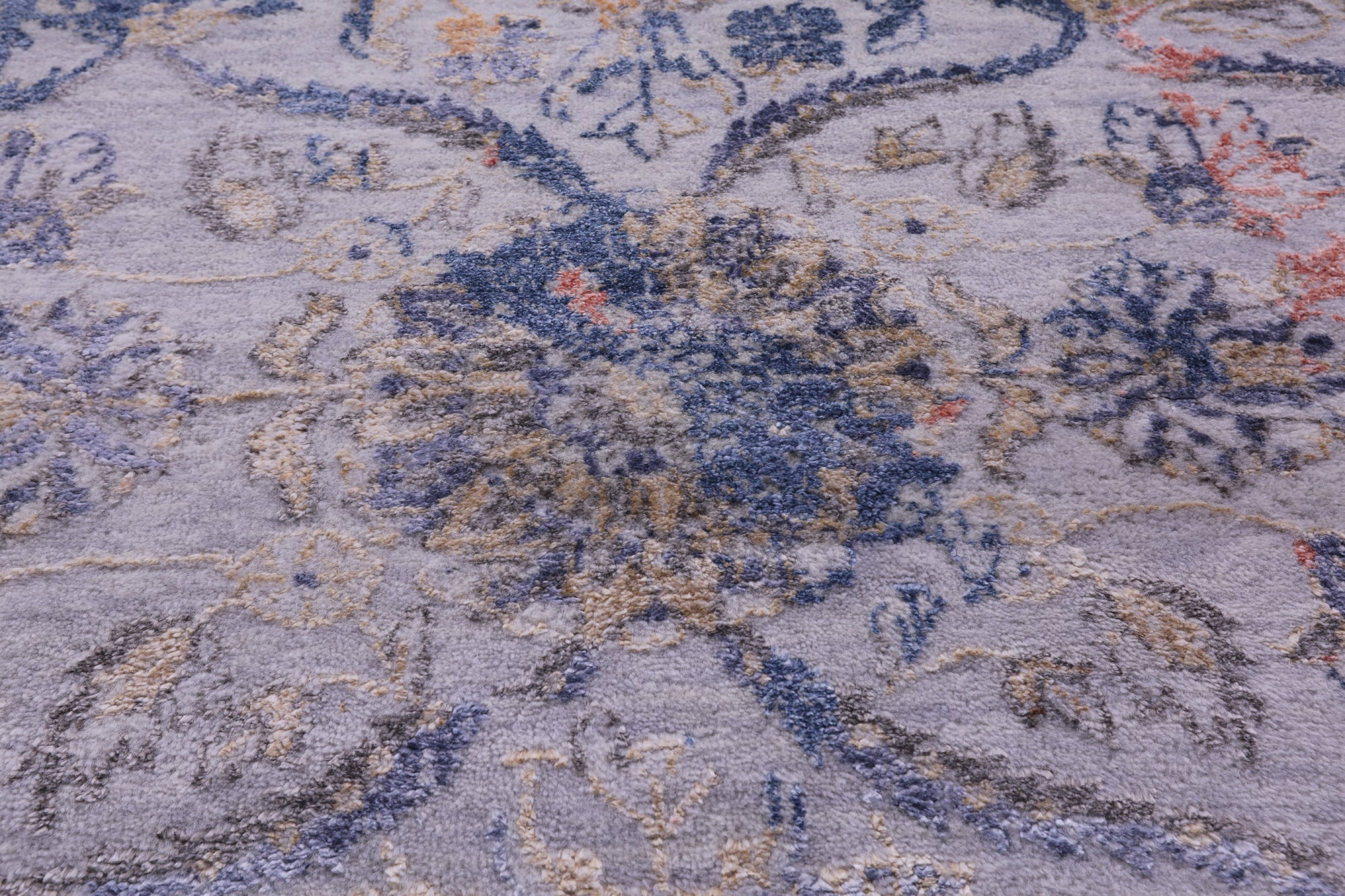 SUPER SALE Persian Hand Knotted Wool & Silk Rug - 8' 0" X 10' 1"
