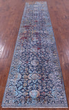 SUPER SALE Persian Hand Knotted Wool & Silk Runner Rug - 2' 7" X 12' 5"