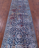SUPER SALE Persian Hand Knotted Wool & Silk Runner Rug - 2' 7" X 12' 5"