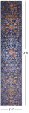 Persian Hand Knotted Wool & Silk Runner Rug - 2' 6" X 12' 0" - Golden Nile
