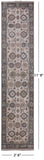 Ivory Turkish Oushak Hand Knotted Wool Runner Rug - 2' 6" X 11' 9" - Golden Nile