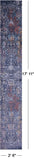 Contemporary Handmade Wool & Silk Runner Rug - 2' 6" X 17' 11" - Golden Nile