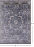 Geometric Persian Mamluk Hand Knotted Wool Rug - 8' 10" X 11' 8" - Golden Nile
