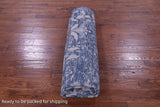 SUPER SALE Blue Square Modern Hand Knotted Wool  Rug - 8' 9" X 8' 9"