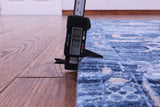 SUPER SALE Blue Square Modern Hand Knotted Wool  Rug - 8' 9" X 8' 9"