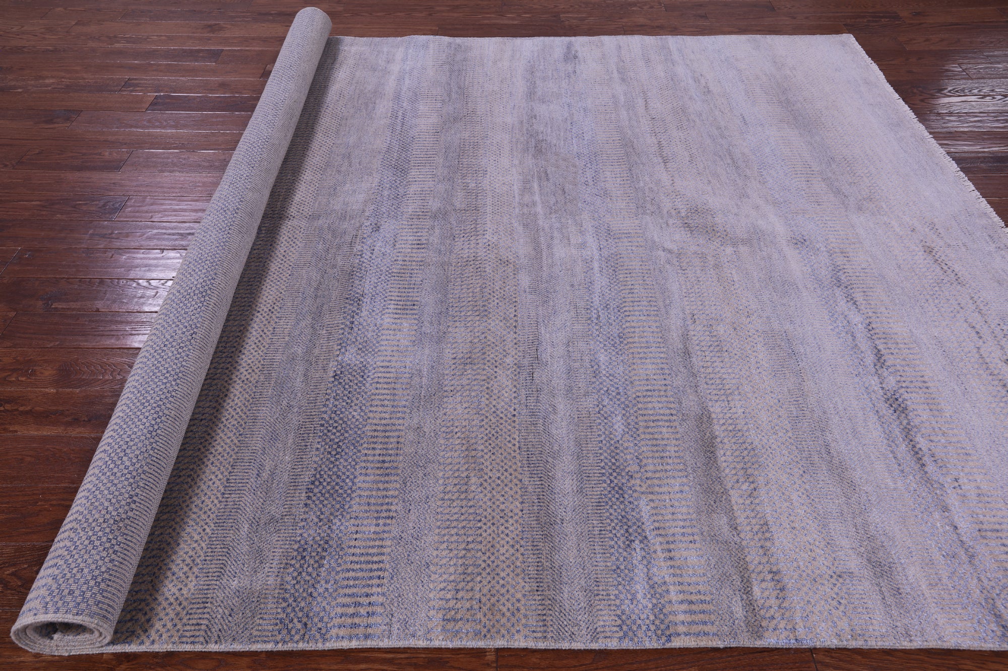 Savannah Grass Hand Knotted Wool & Silk Rug - 8' 2" X 10' 3"