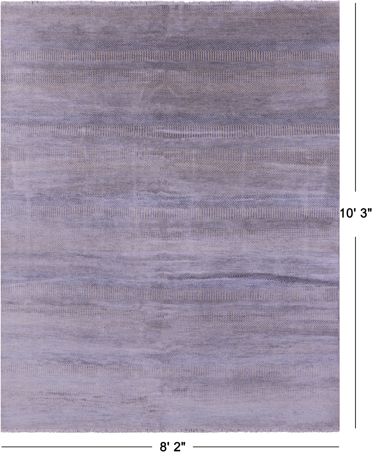 Savannah Grass Hand Knotted Wool & Silk Rug - 8' 2" X 10' 3"