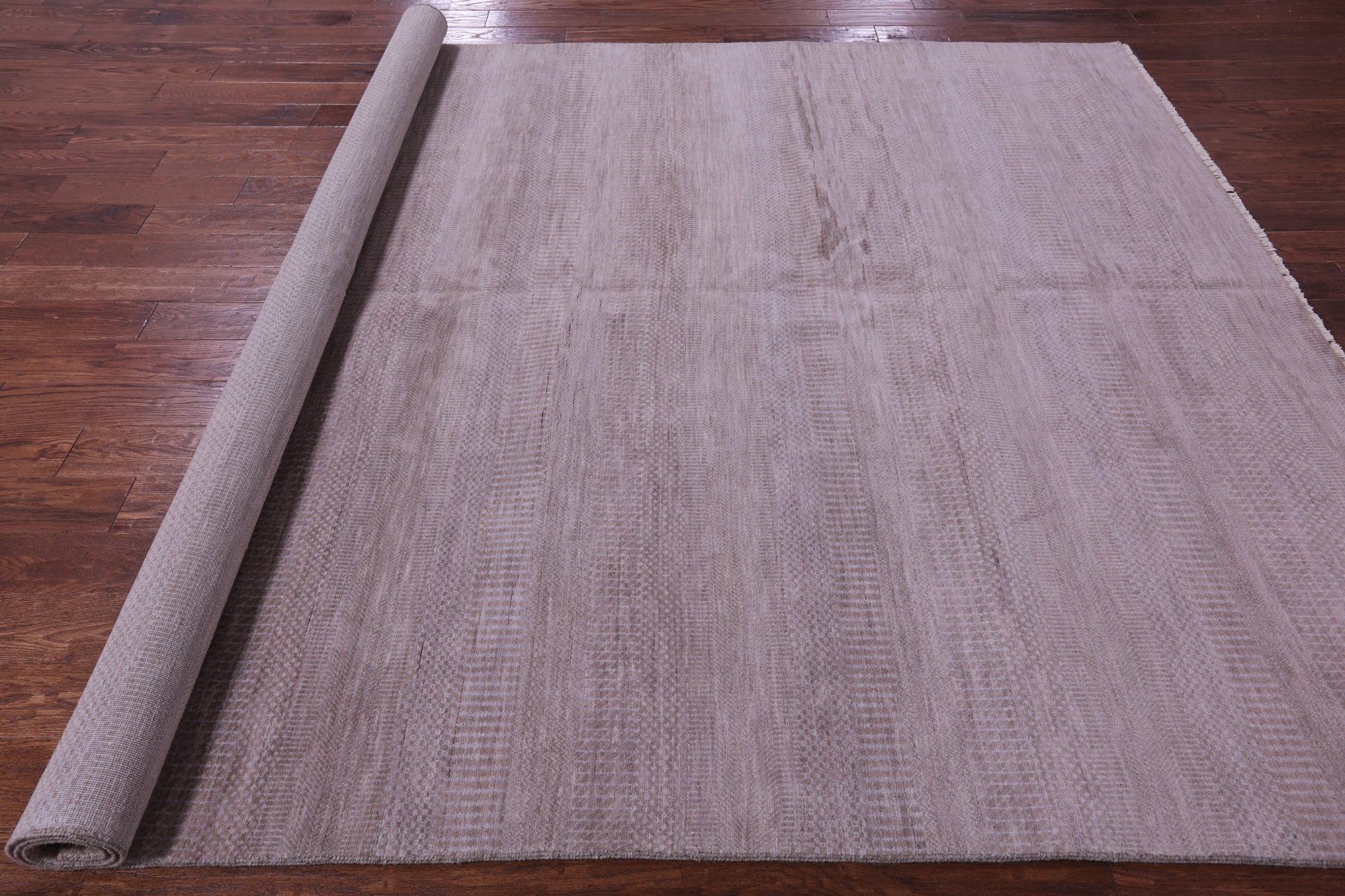 Savannah Grass Hand Knotted Wool & Silk Rug - 8' 1" X 10' 1"