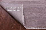 Savannah Grass Hand Knotted Wool & Silk Rug - 8' 1" X 10' 1"
