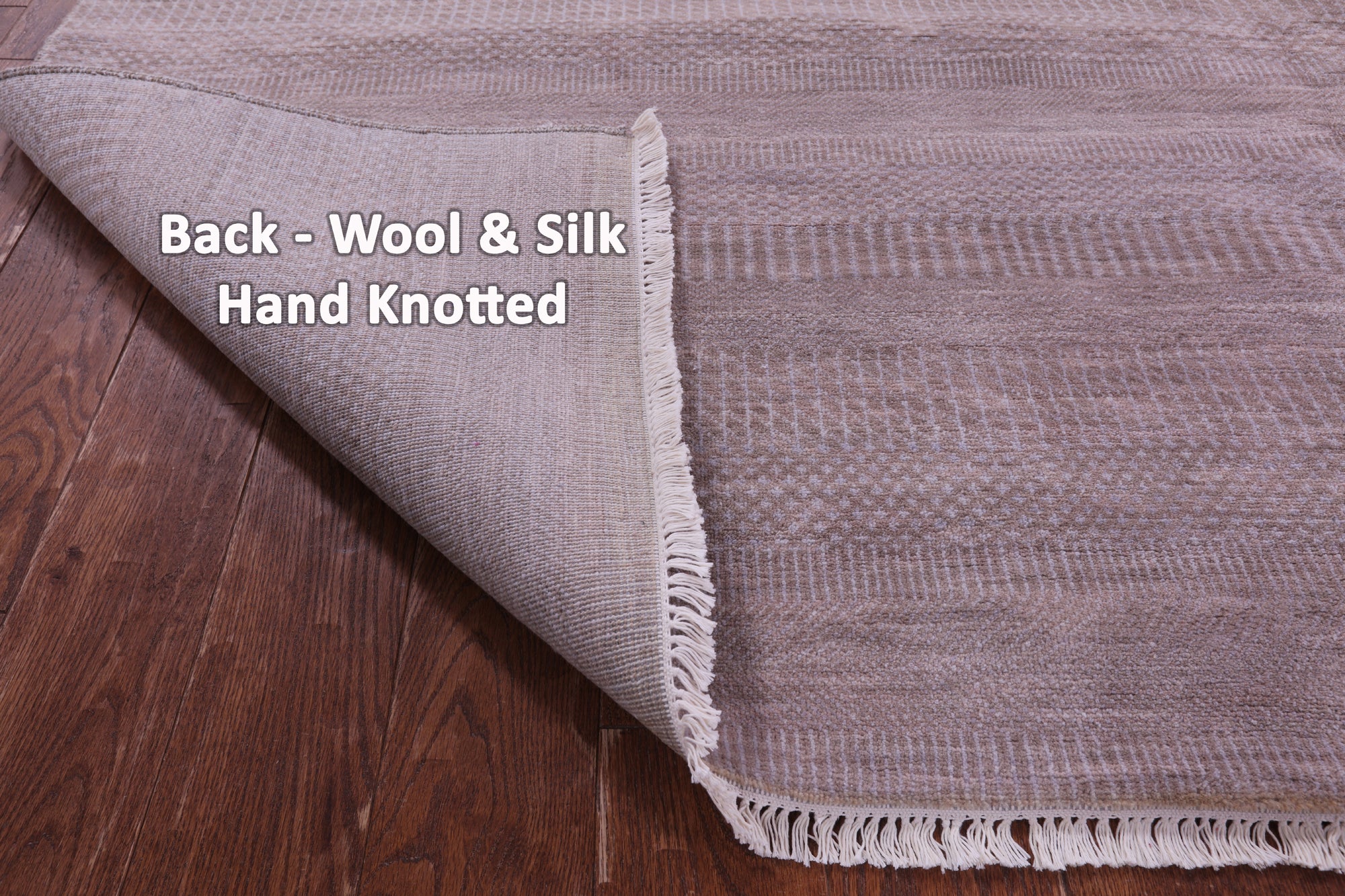Savannah Grass Hand Knotted Wool & Silk Rug - 8' 1" X 10' 1"