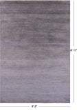 Savannah Grass Handmade Wool & Silk Rug - 6' 2" X 8' 11" - Golden Nile
