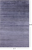 Savannah Grass Hand Knotted Wool & Silk Rug - 6' 1" X 9' 9" - Golden Nile