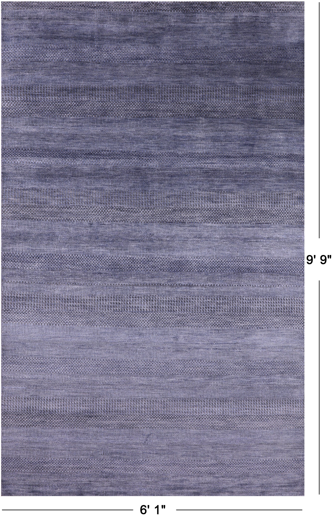 Savannah Grass Hand Knotted Wool & Silk Rug - 6' 1" X 9' 9" - Golden Nile