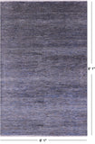 Savannah Grass Hand Knotted Wool & Silk Rug - 6' 1" X 9' 1"