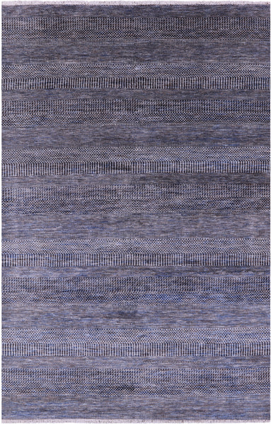 Savannah Grass Hand Knotted Wool & Silk Rug - 6' 1" X 9' 1"