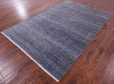 Savannah Grass Hand Knotted Wool & Silk Rug - 6' 1" X 9' 1"