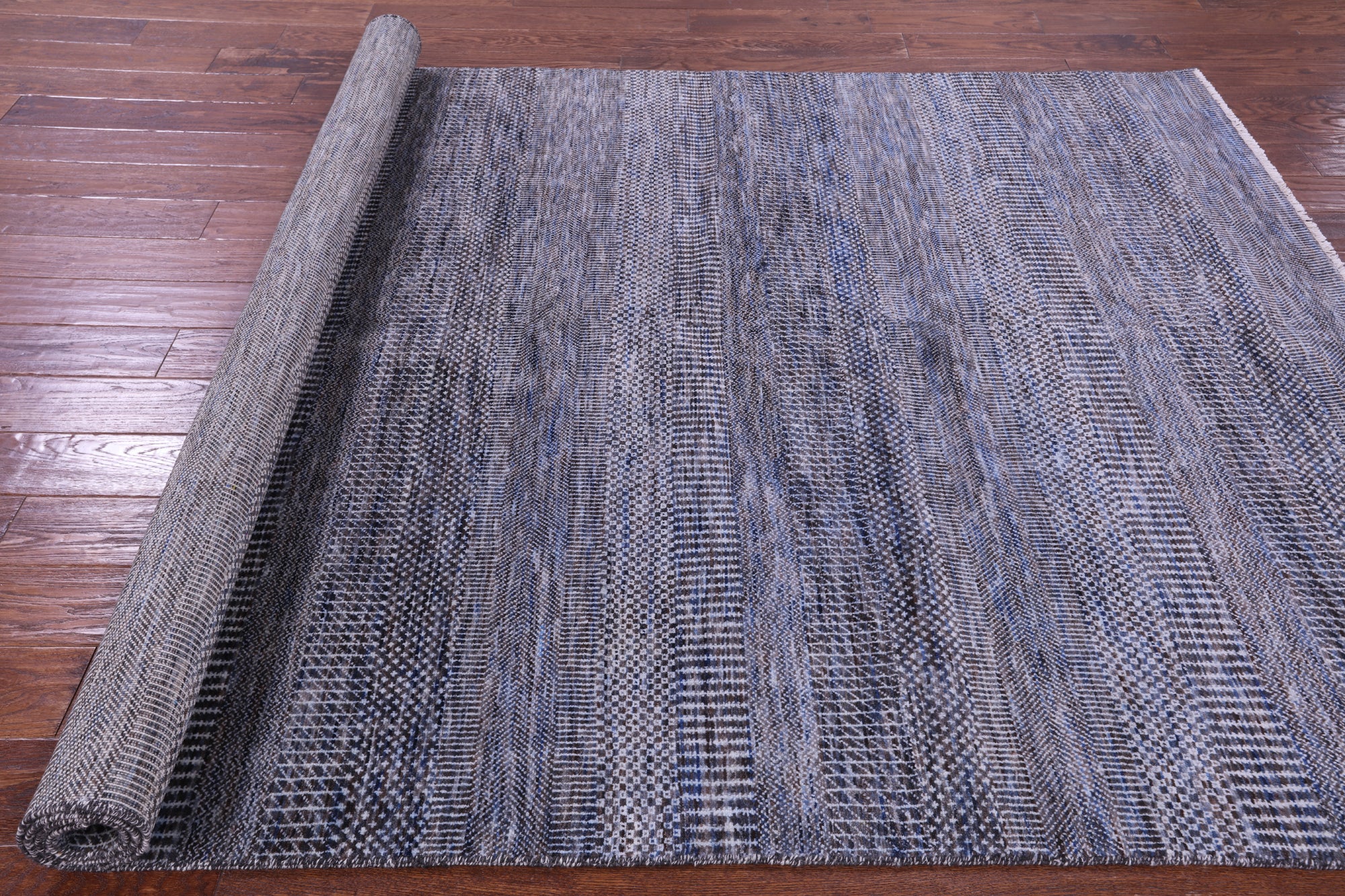 Savannah Grass Hand Knotted Wool & Silk Rug - 6' 1" X 9' 1"