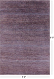 Savannah Grass Hand Knotted Wool & Silk Rug - 6' 2" X 9' 3" - Golden Nile