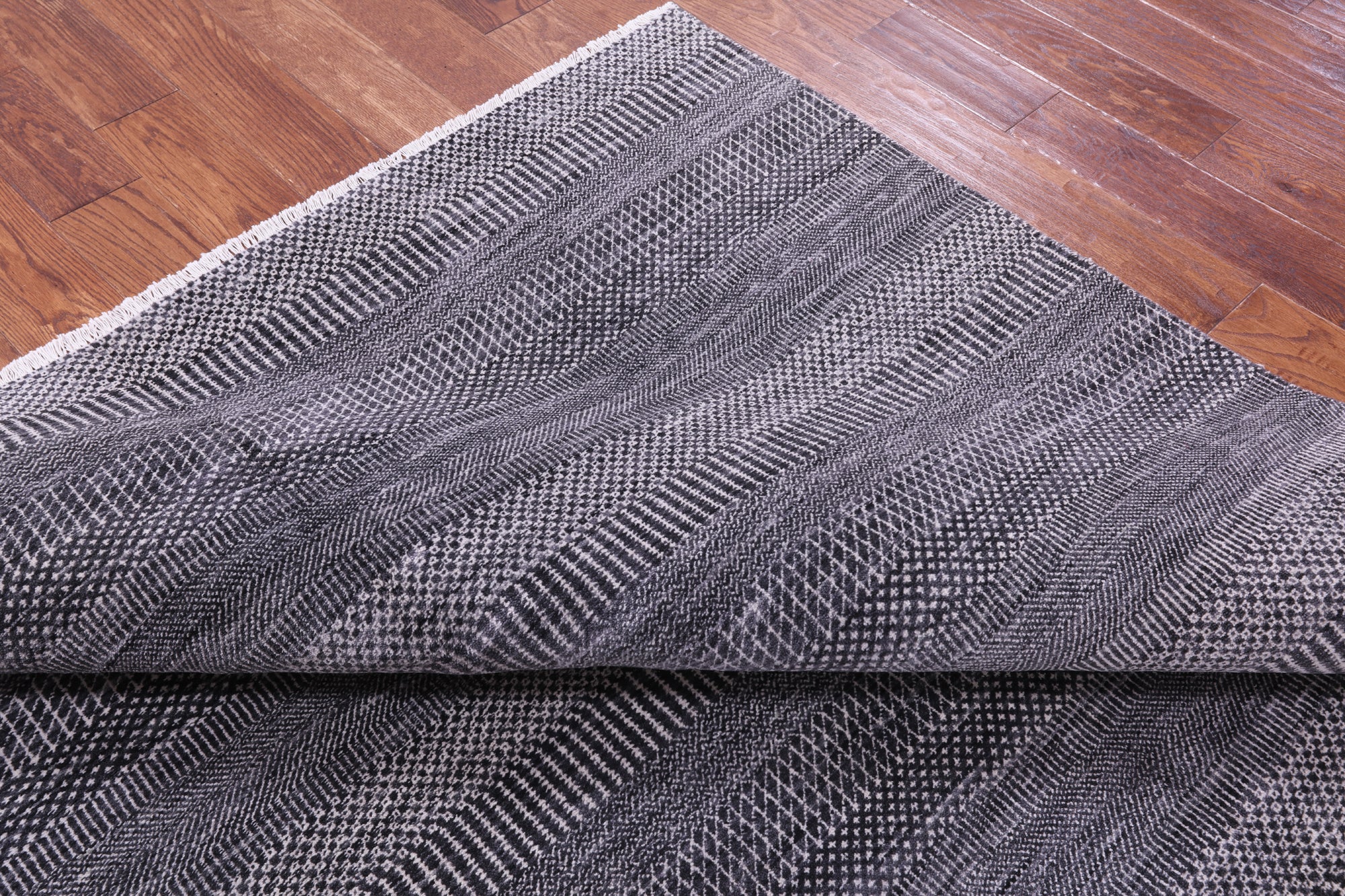 Savannah Grass Hand Knotted Wool & Silk Rug - 6' 2" X 8' 11"