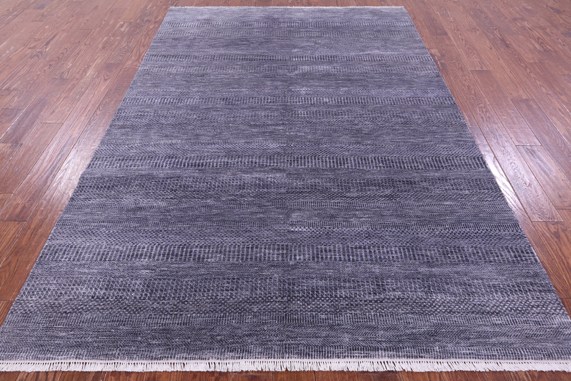Savannah Grass Hand Knotted Wool & Silk Rug - 6' 1" X 9' 0"