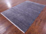Savannah Grass Hand Knotted Wool & Silk Rug - 6' 1" X 9' 0"