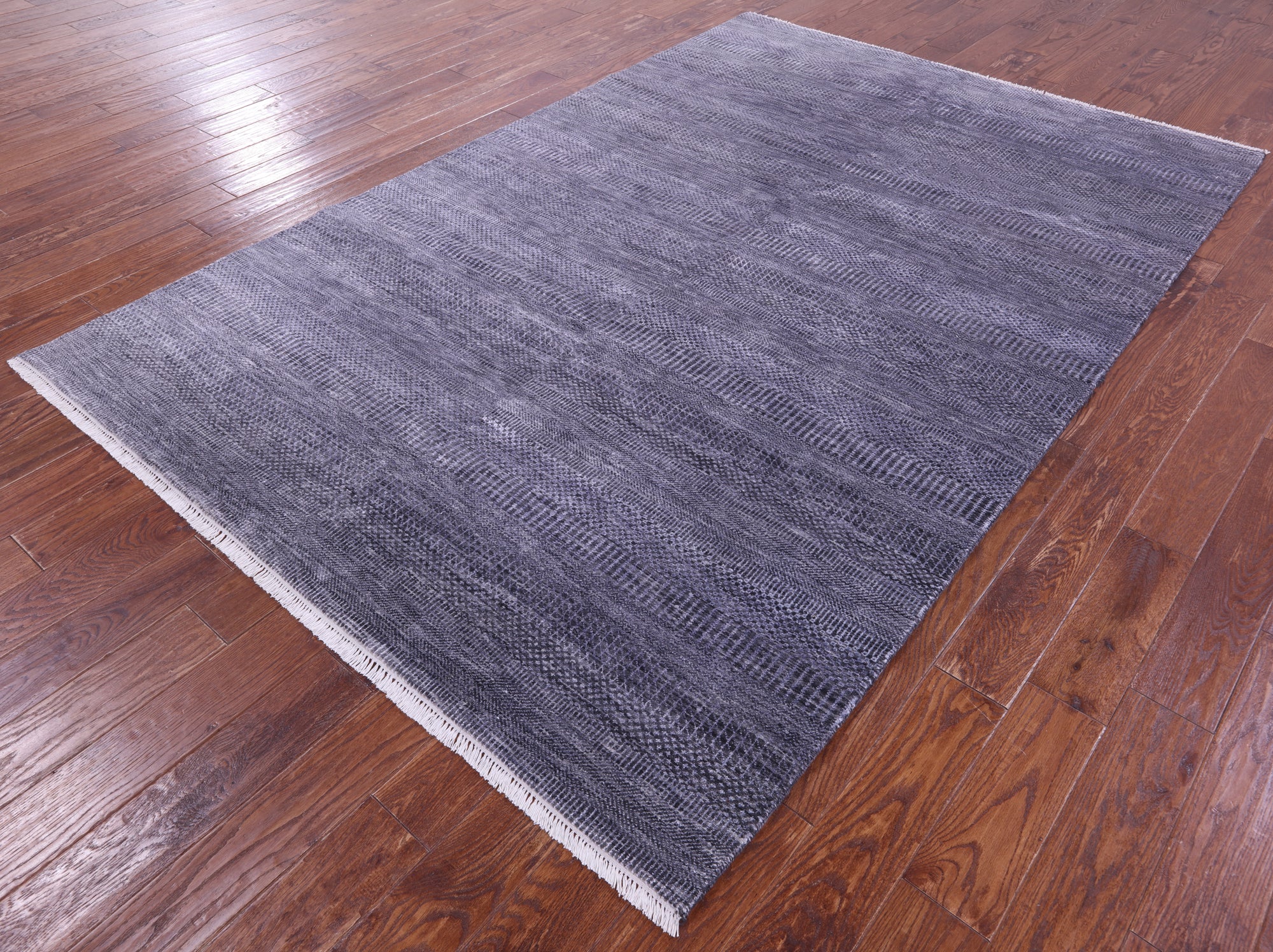 Savannah Grass Hand Knotted Wool & Silk Rug - 6' 1" X 9' 0"
