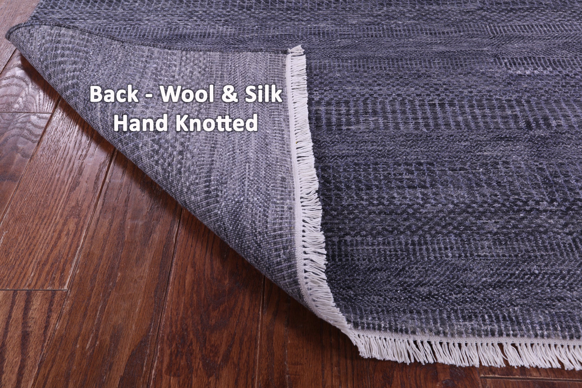 Savannah Grass Hand Knotted Wool & Silk Rug - 6' 1" X 9' 0"