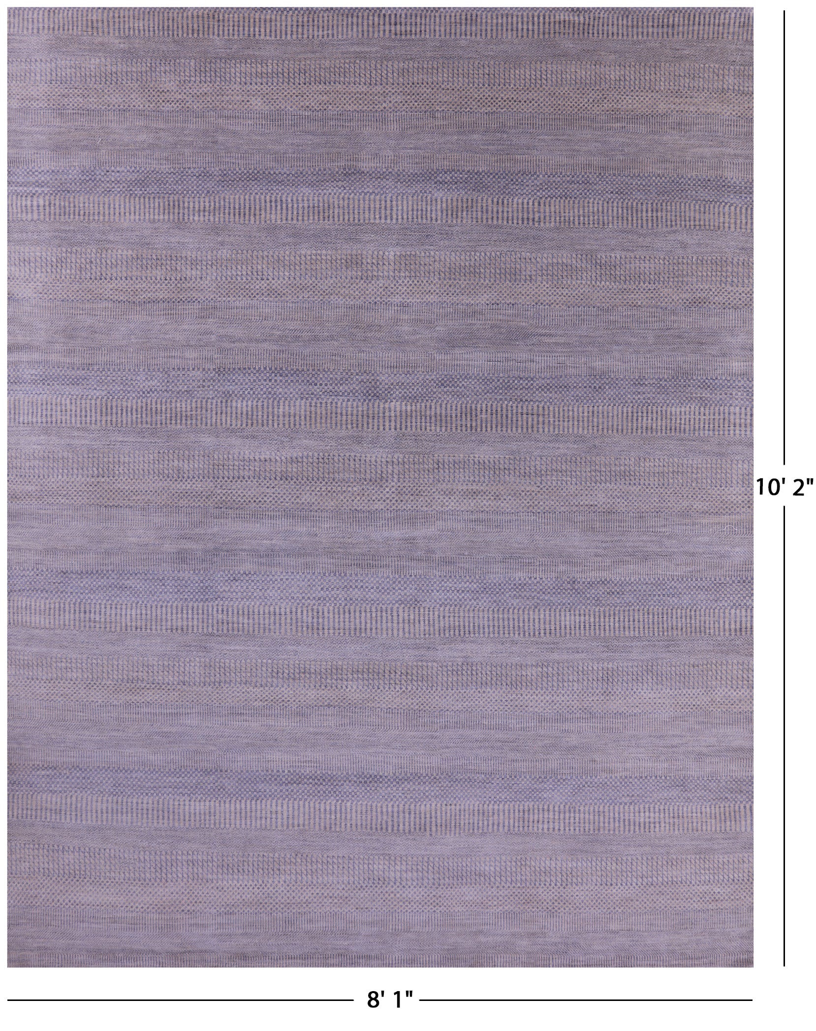 Savannah Grass Hand Knotted Wool & Silk Rug - 8' 1" X 10' 2" - Golden Nile