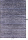 Savannah Grass Hand Knotted Wool & Silk Rug - 6' 0" X 9' 2" - Golden Nile