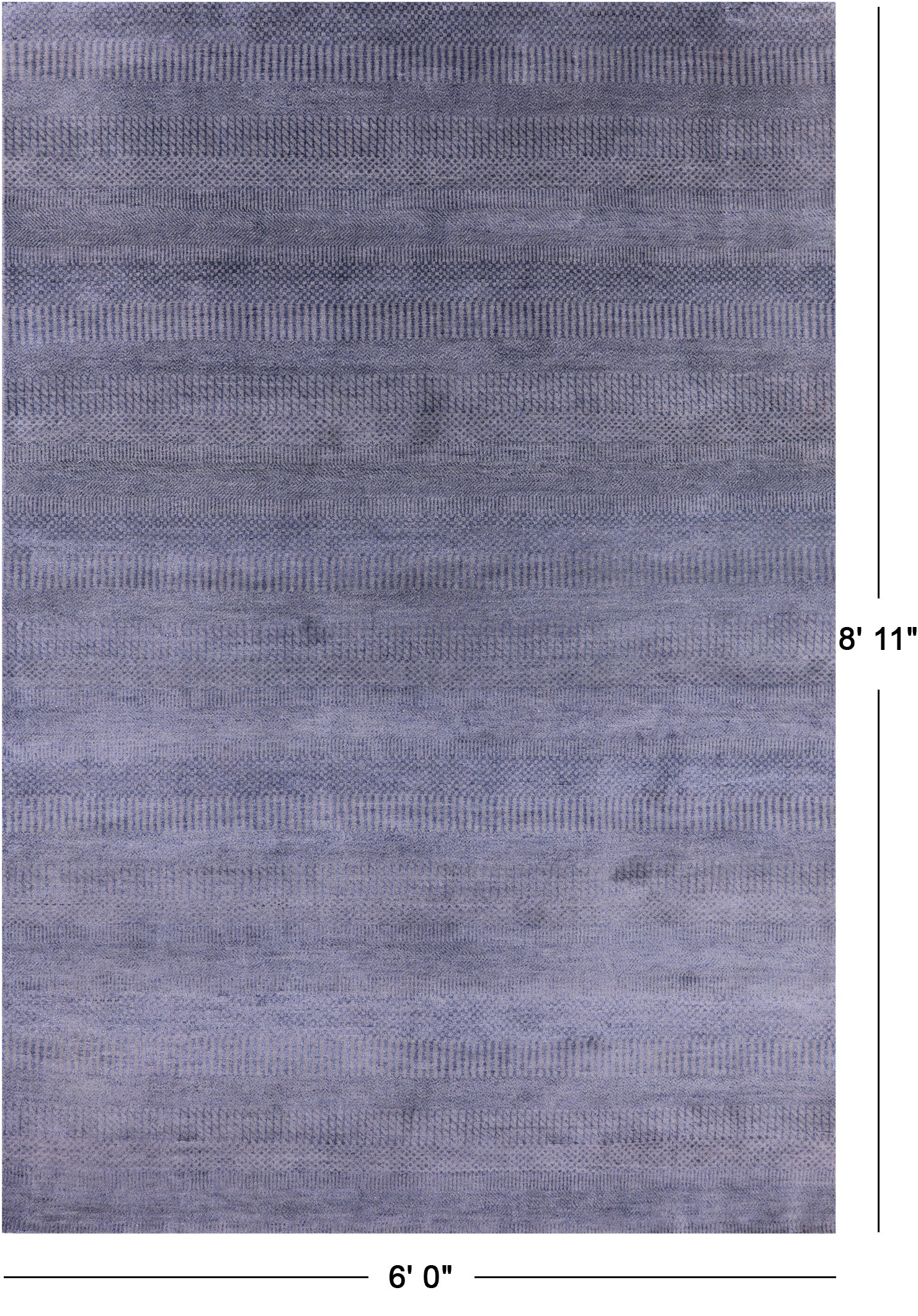 Savannah Grass Hand Knotted Wool & Silk Rug - 6' 0" X 8' 11" - Golden Nile