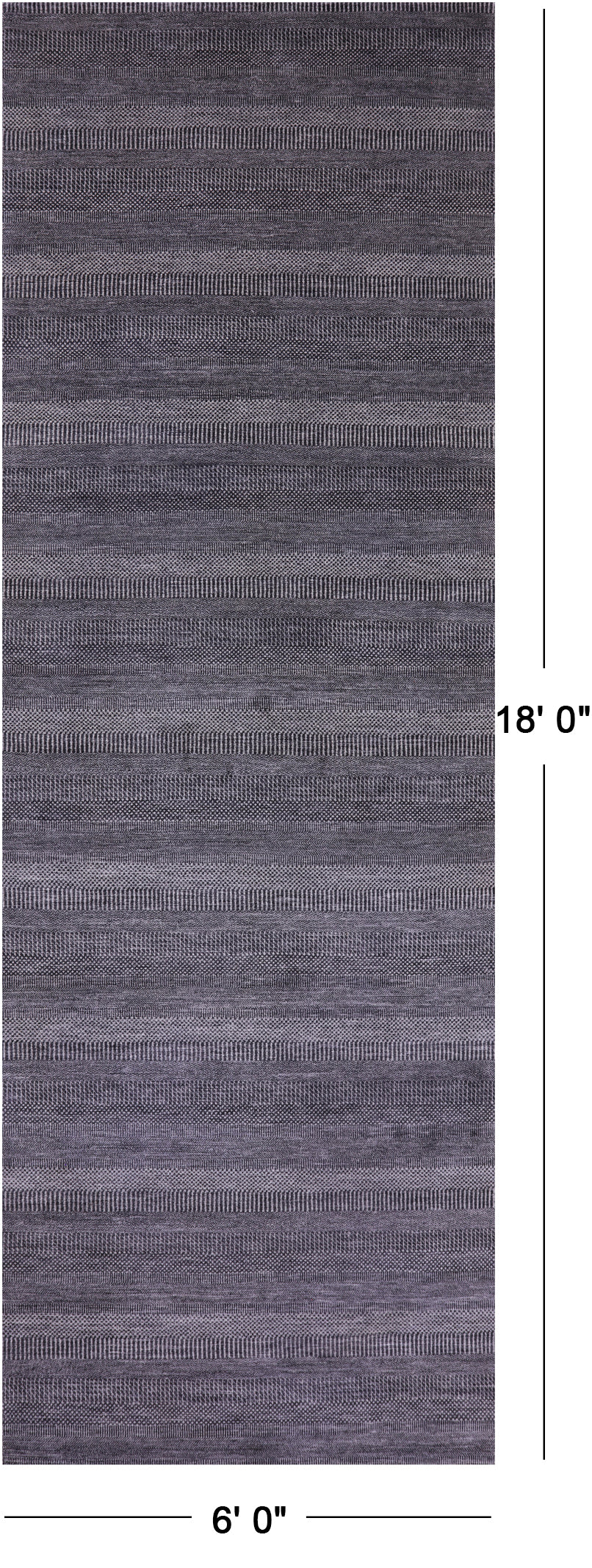 Savannah Grass Handmade Wool & Silk Rug - 6' 0" X 18' 0" - Golden Nile