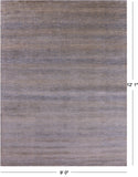 Savannah Grass Hand Knotted Wool & Silk Rug - 9' 0" X 12' 1" - Golden Nile
