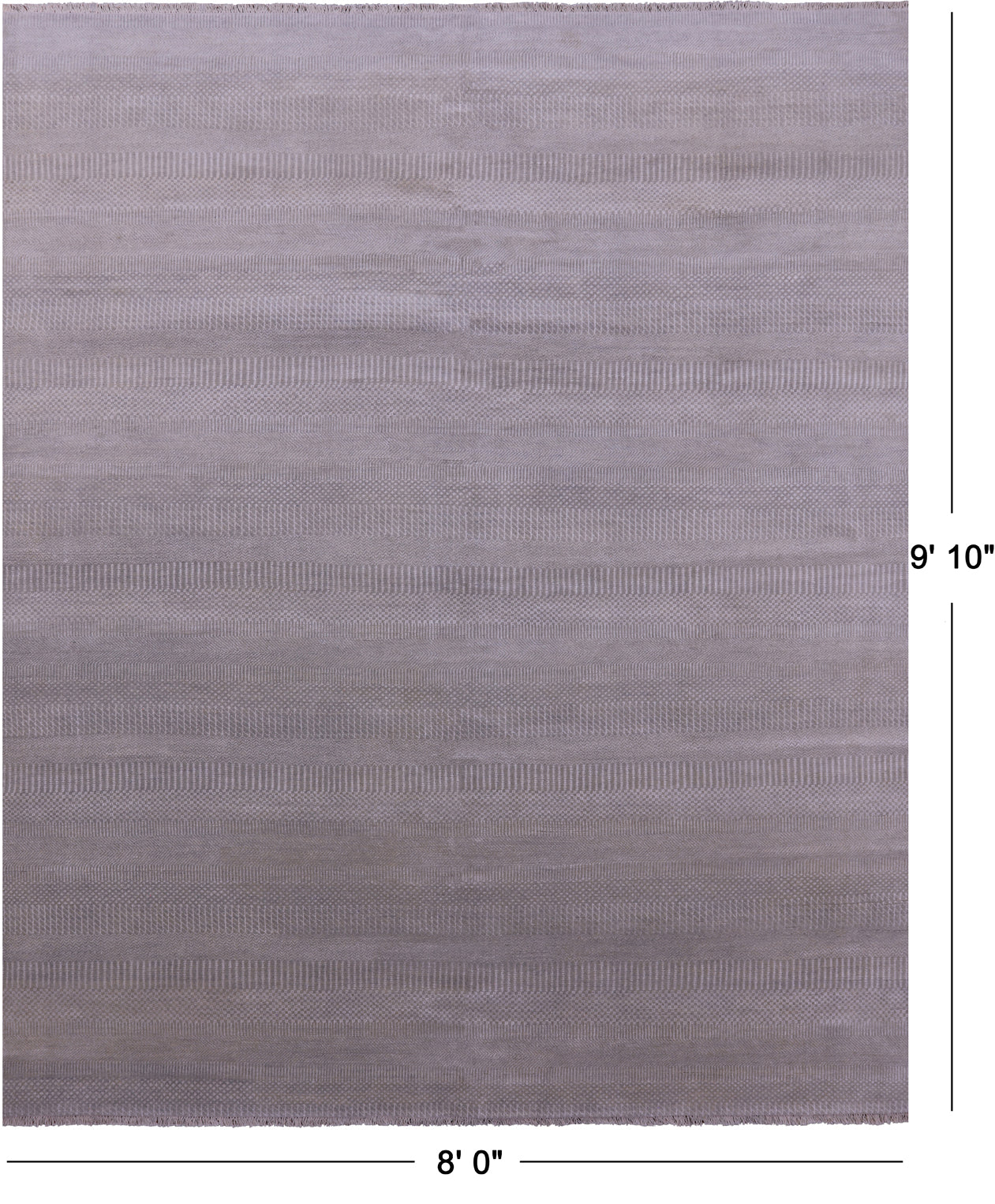 Savannah Grass Hand Knotted Wool & Silk Rug - 8' 0" X 9' 10"