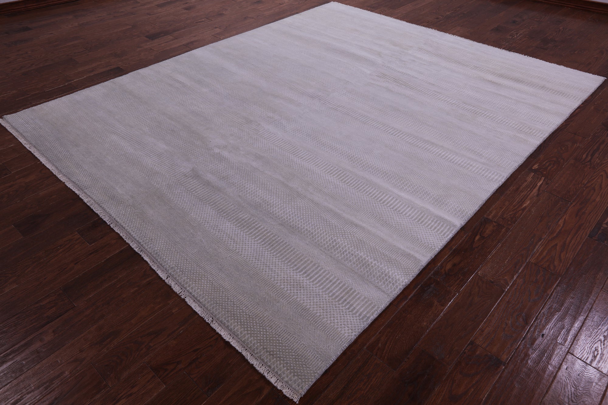 Savannah Grass Hand Knotted Wool & Silk Rug - 8' 0" X 9' 10"