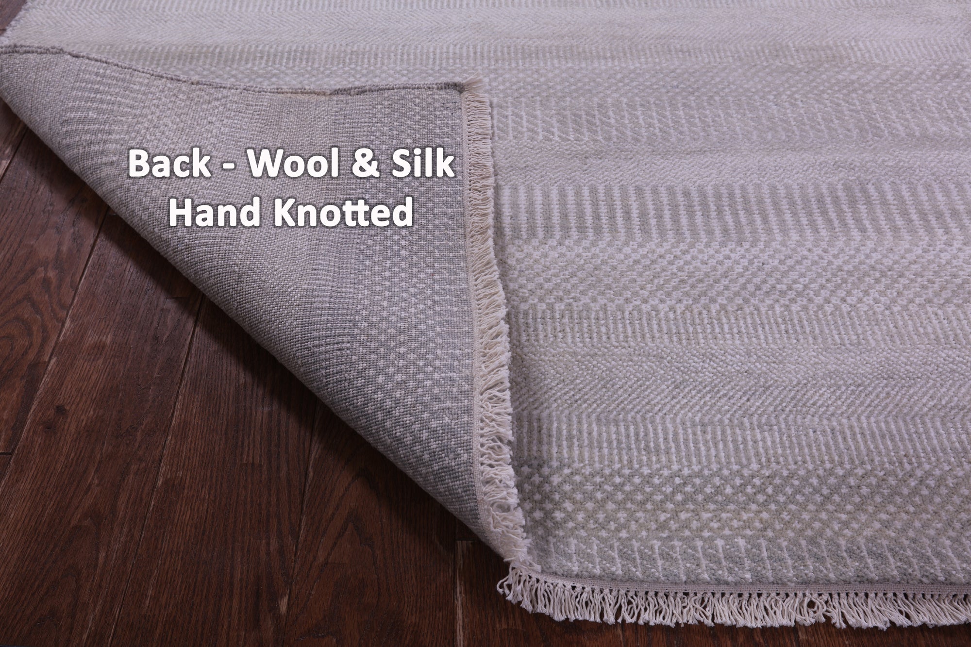 Savannah Grass Hand Knotted Wool & Silk Rug - 8' 0" X 9' 10"