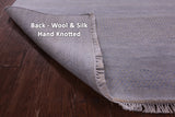 Savannah Grass Hand Knotted Wool & Silk Rug - 8' 2" X 10' 0" - Golden Nile