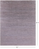 Savannah Grass Hand Knotted Wool & Silk Rug - 8' 0" X 10' 1" - Golden Nile