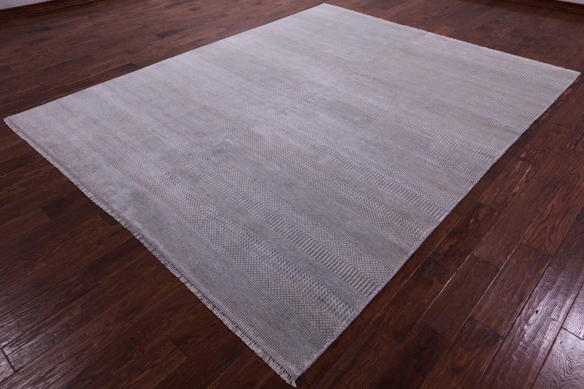 Savannah Grass Handmade Wool & Silk Rug - 8' 0" X 10' 1" - Golden Nile