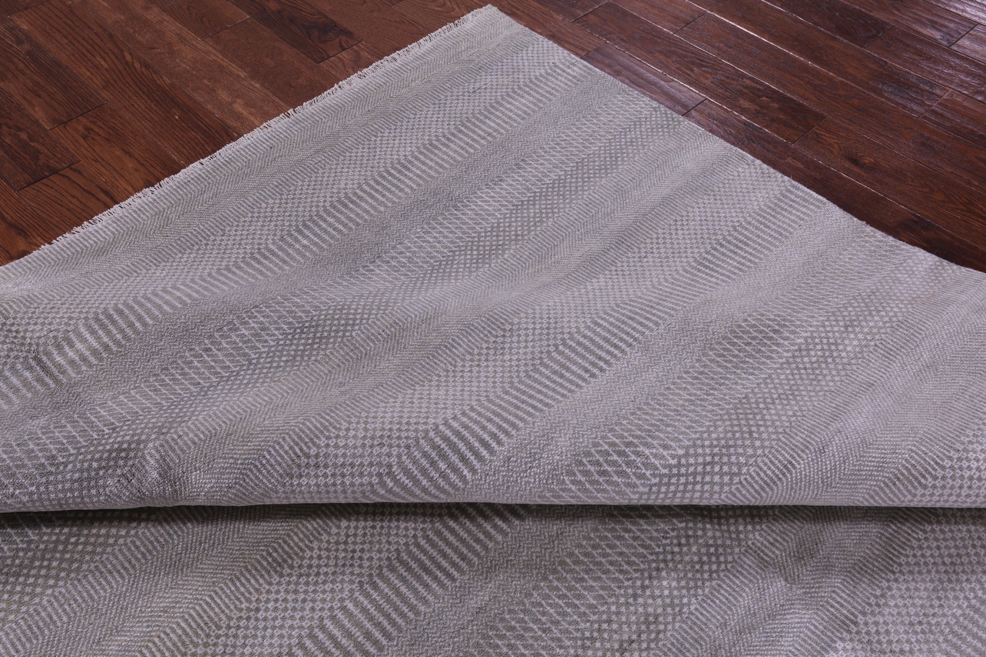 Savannah Grass Handmade Wool & Silk Rug - 8' 0" X 10' 1" - Golden Nile