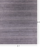 Savannah Grass Hand Knotted Wool & Silk Rug - 8' 1" X 9' 8" - Golden Nile